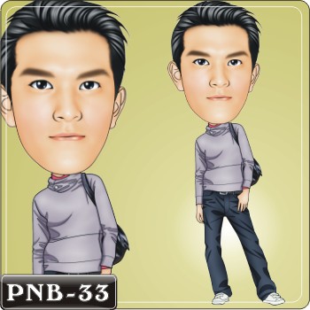 男生人像Q版漫畫PNB-33